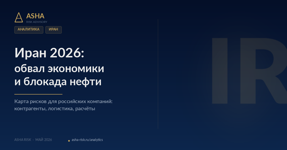 Иран 2026 — обвал экономики, морская блокада США и риски для российского бизнеса