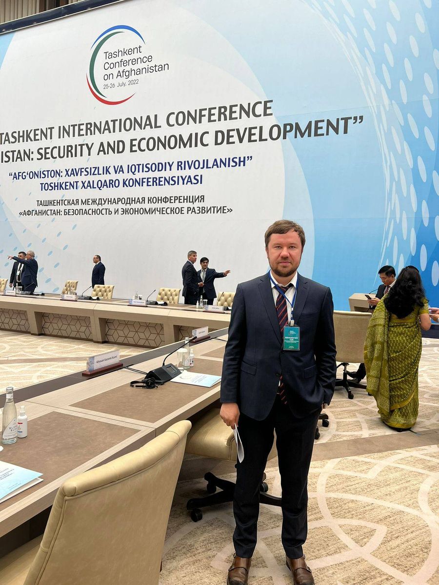 Юрий Перевезенцев на Ташкентской международной конференции по Афганистану, июль 2022